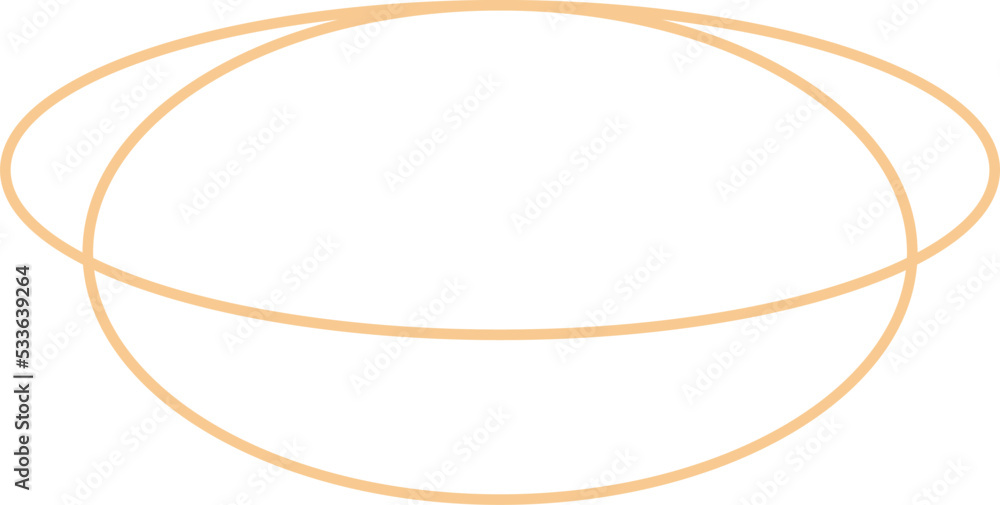 Minimal Oval Outline Shape Design Minimal Oval Outline Shape Design