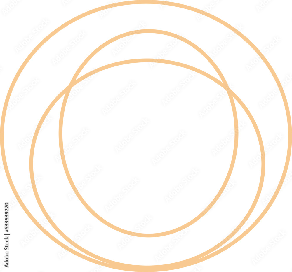 Minimal Oval Outline Shape Design Minimal Oval Outline Shape Design