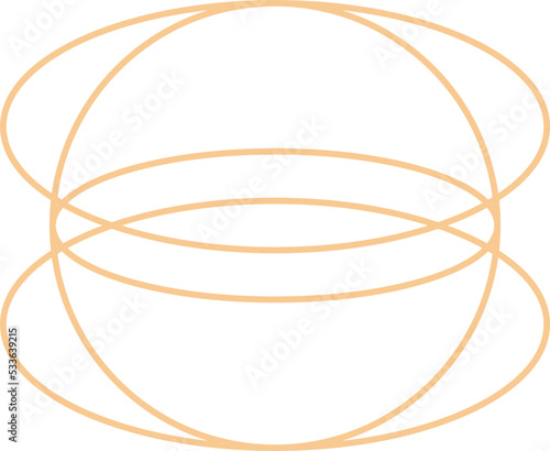 Minimal Oval Outline Shape Design © cawisstudio
