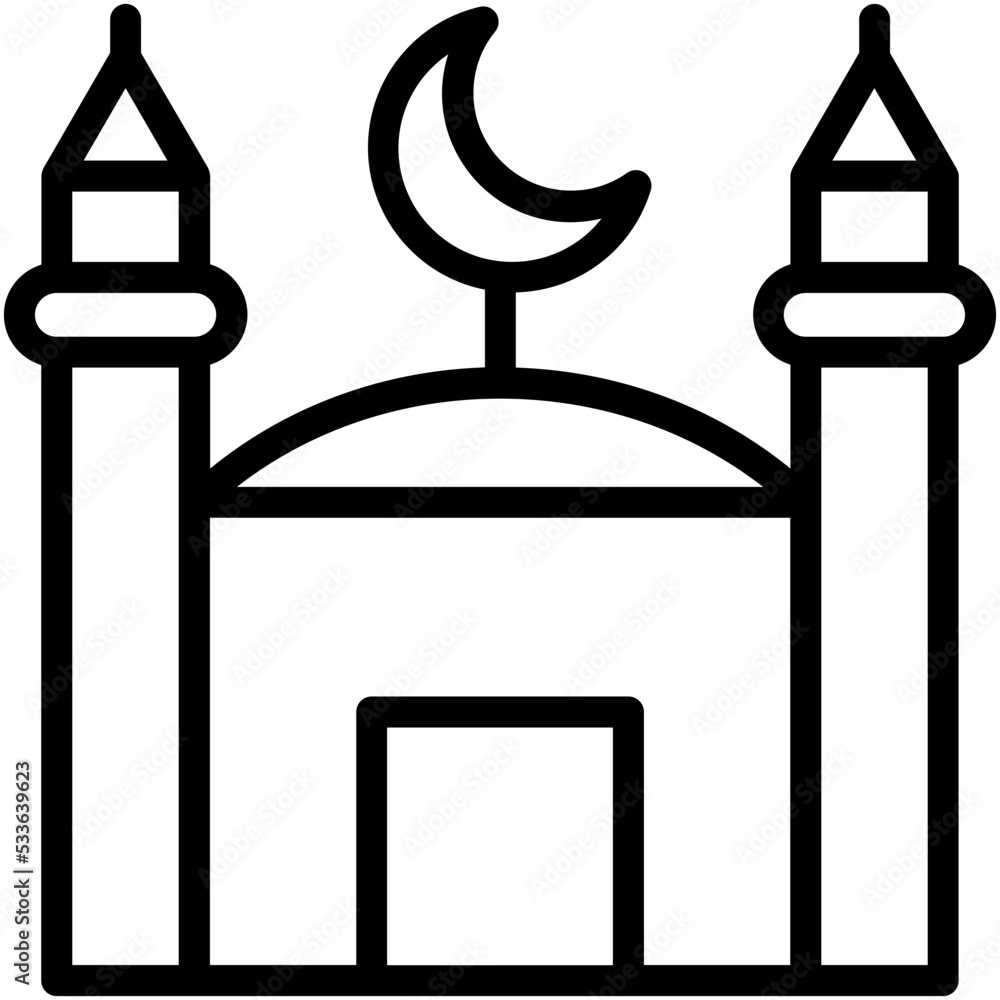 Mosque Vector Icon Mosque Vector Icon
