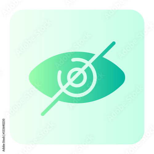 Blindness gradient icon