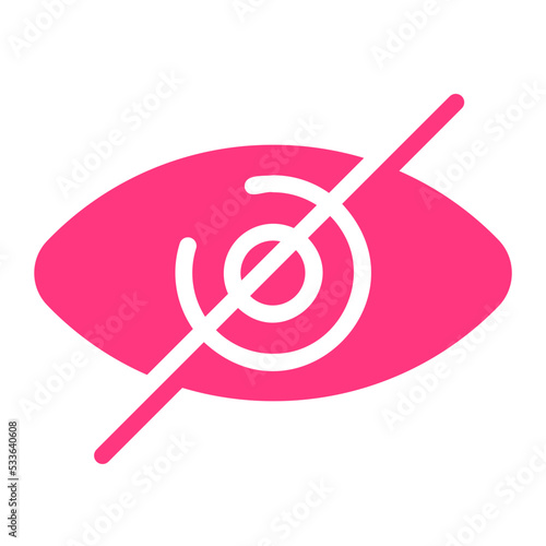 Blindness gradient icon