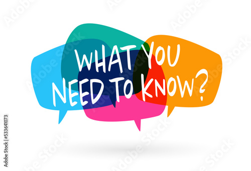 What you need to know ?