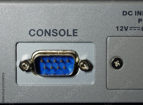 Console port on an electronic device