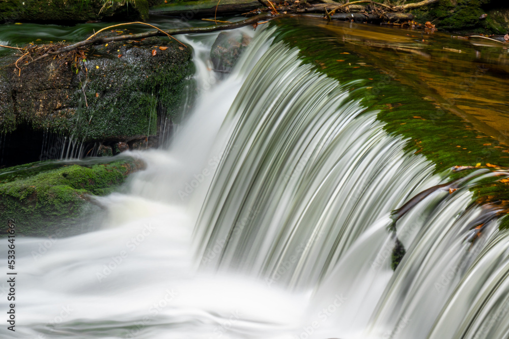 Fototapeta premium water flowing from waterfall in the forest