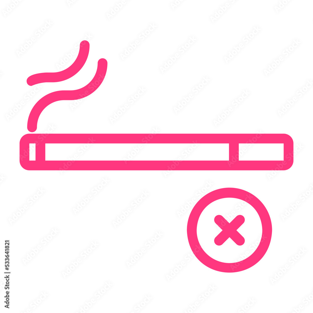 no smoking gradient icon no smoking gradient icon