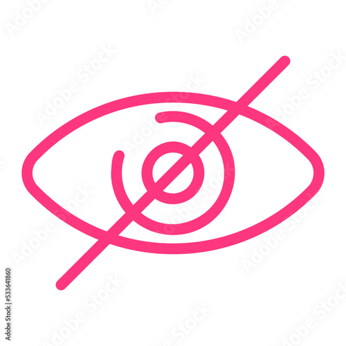 Blindness gradient icon