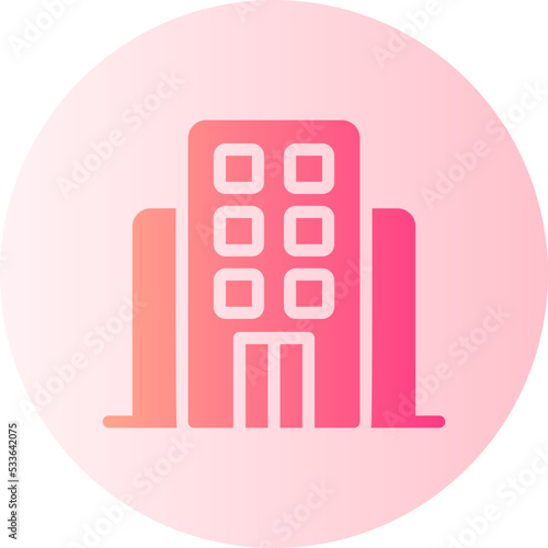 hospital gradient icon