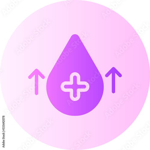 Hyperglycemia gradient icon