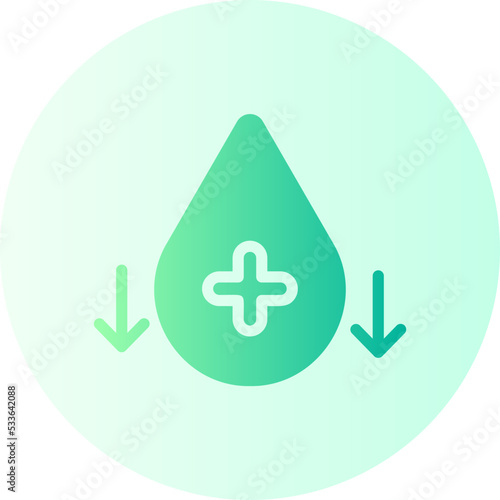 hypoglycemia gradient icon