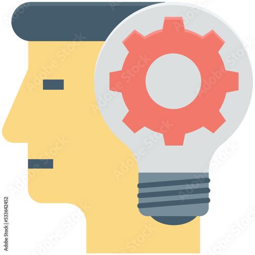 Idea in Mind  Vector Icon 