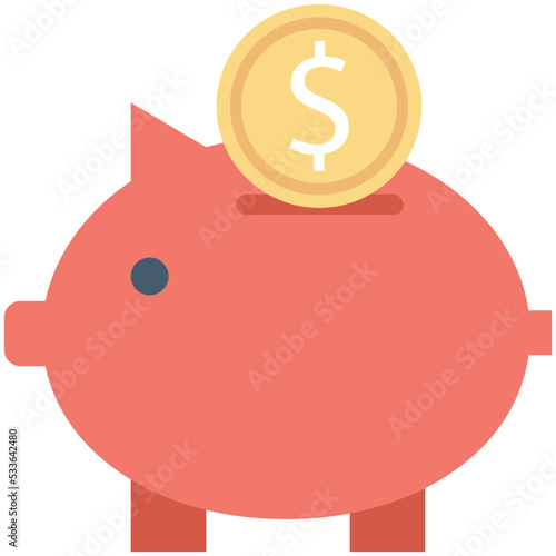 Piggy Bank Vector Icon