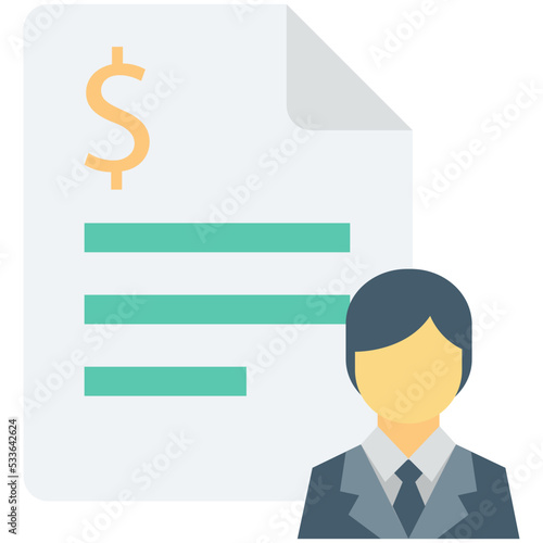 Accountant Vector Icon 