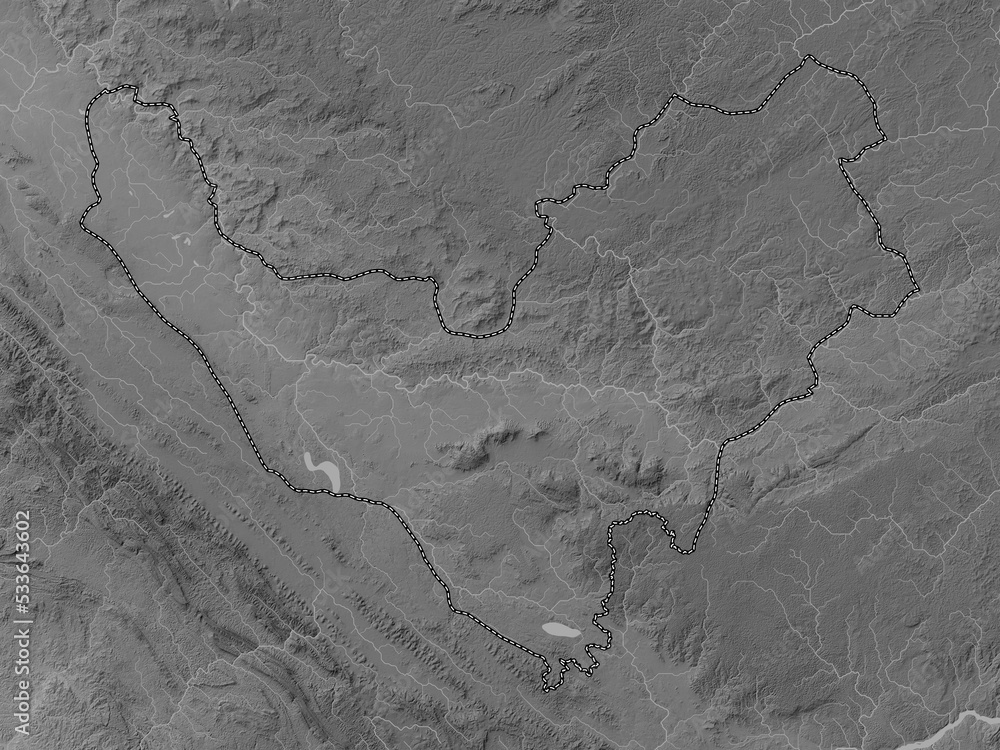 Bouenza, Republic of Congo. Grayscale. No legend Bouenza, Republic of Congo. Grayscale. No legend