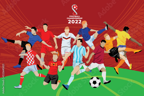 Soccer and Football Player Man World Cup 2022