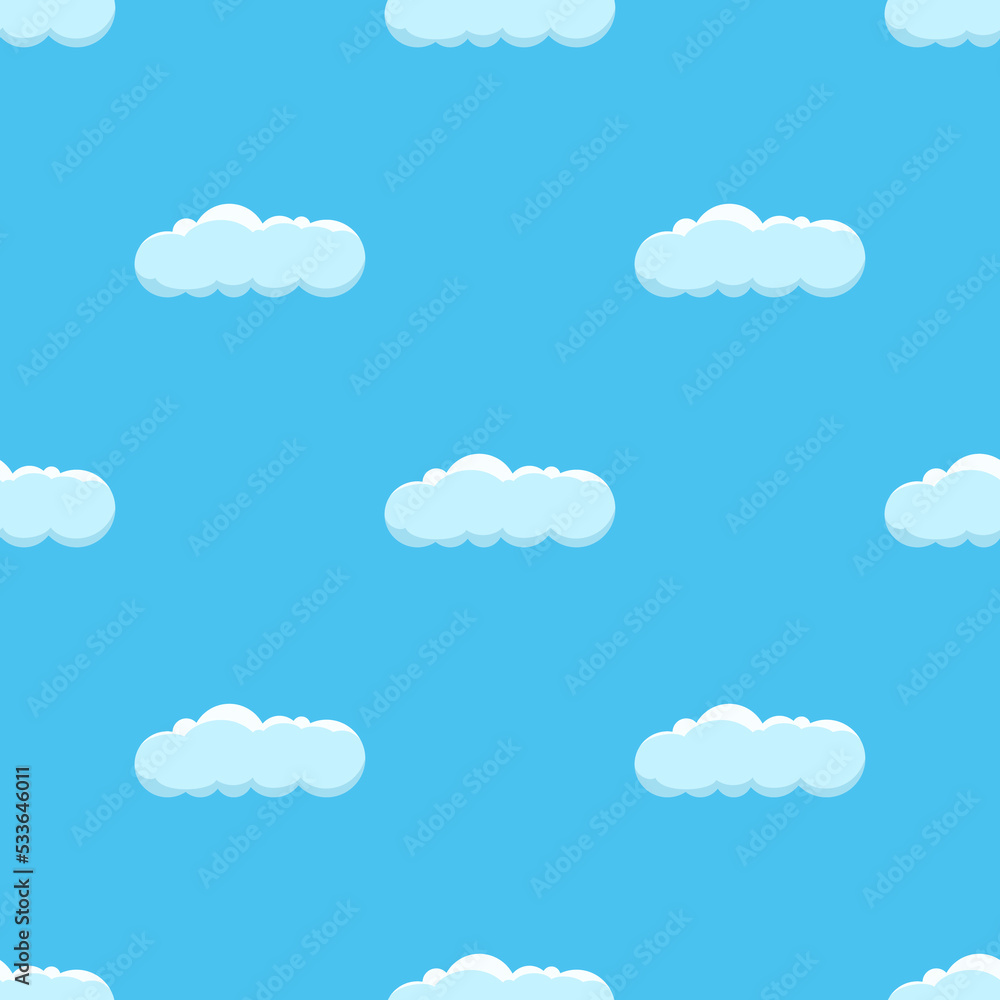 Seamless background with clouds Seamless background with clouds