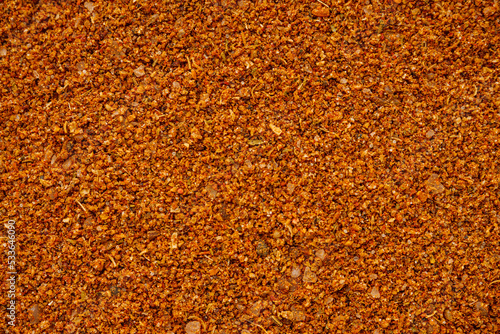 svanetian salt on a black stone background