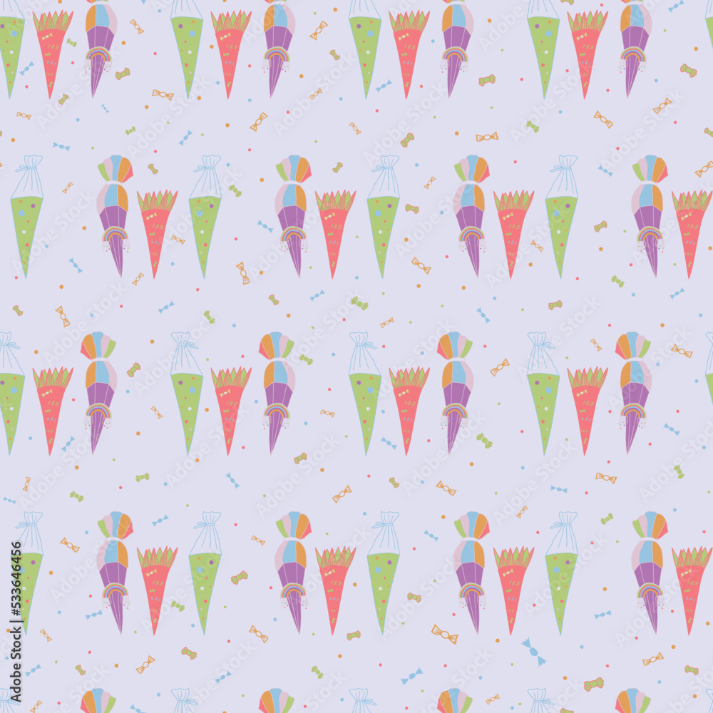 Vector Lavender First day of school background pattern Vector Lavender First day of school background pattern