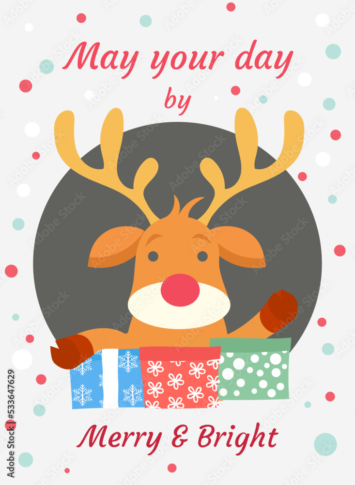 Christmas Reindeer Vector Icon Christmas Reindeer Vector Icon
