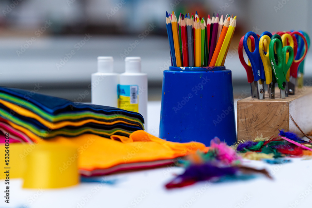 Obraz premium Art Supplies - Bright and Colourful