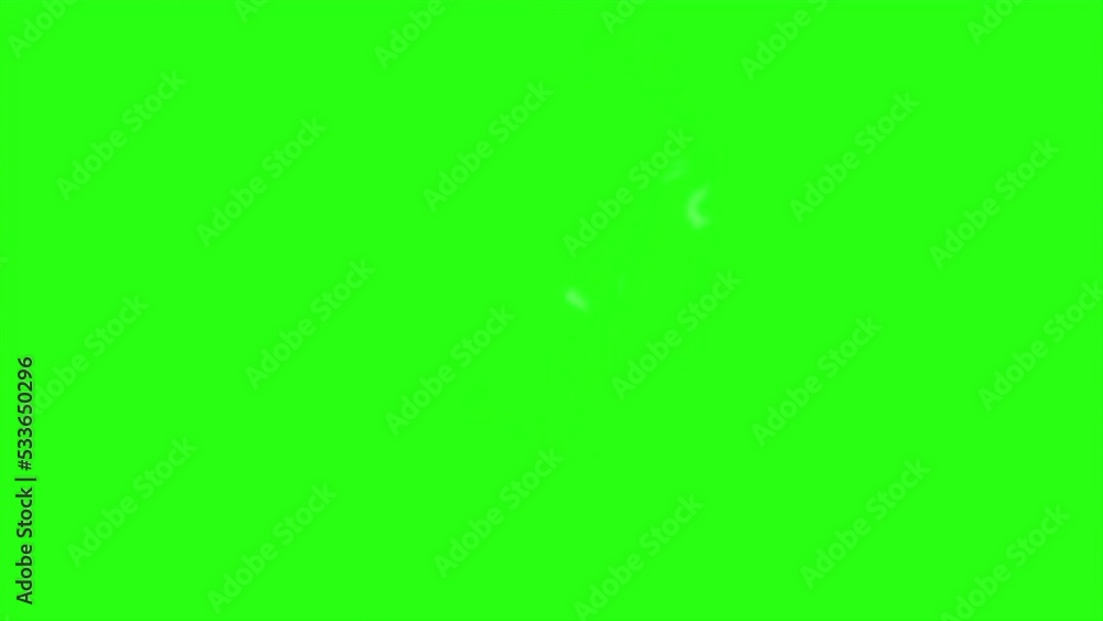 Animation realistic smoke with motion blur on green screen background Animation realistic smoke with motion blur on green screen background