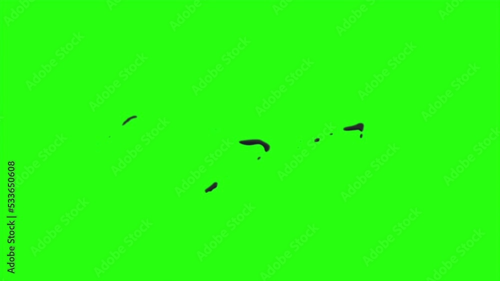 Animation smoke with motion blur on green screen background Animation smoke with motion blur on green screen background
