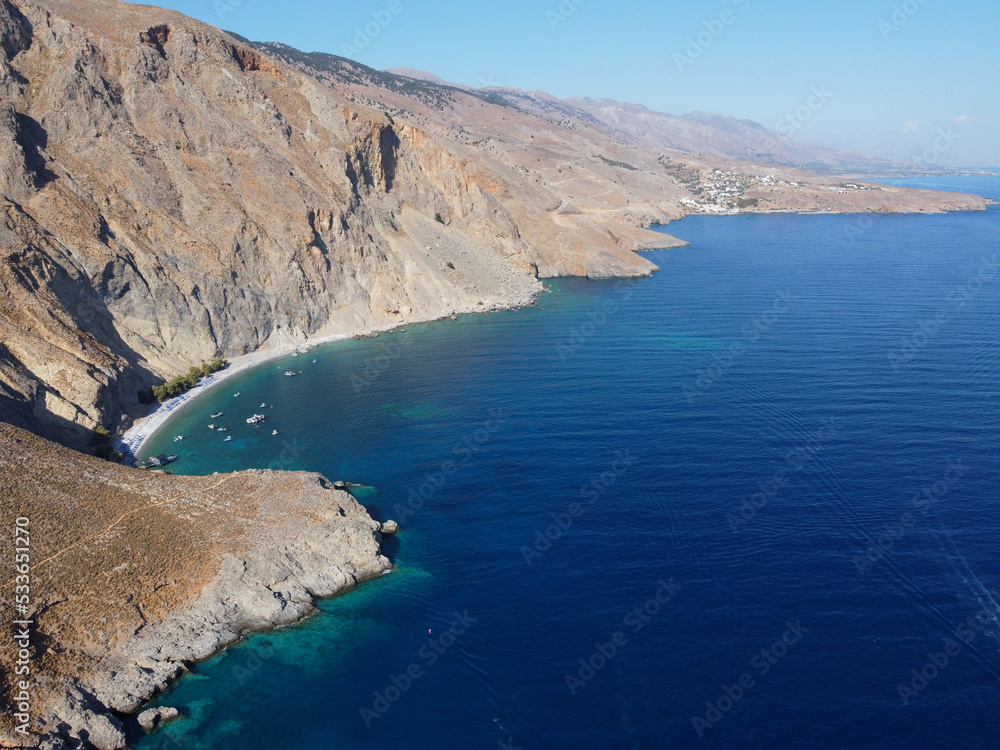 Plage de Glyka Nera - sweet water beach - Crète, Grèce, Europe