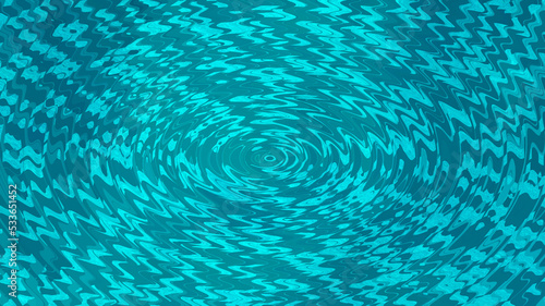3d illustration of a vortex in blue sea.