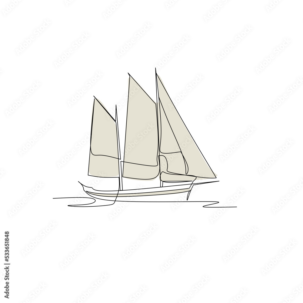 sailing ship on white background sailing ship on white background
