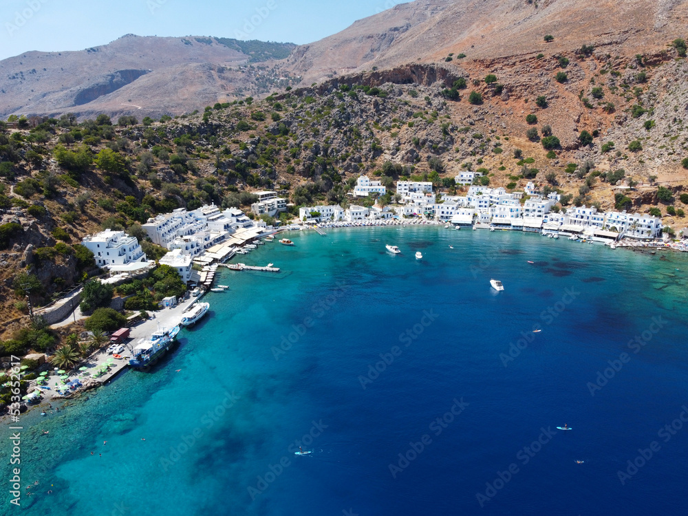 Loutro, village et plage du sud de la Crète, Grèce, Europe