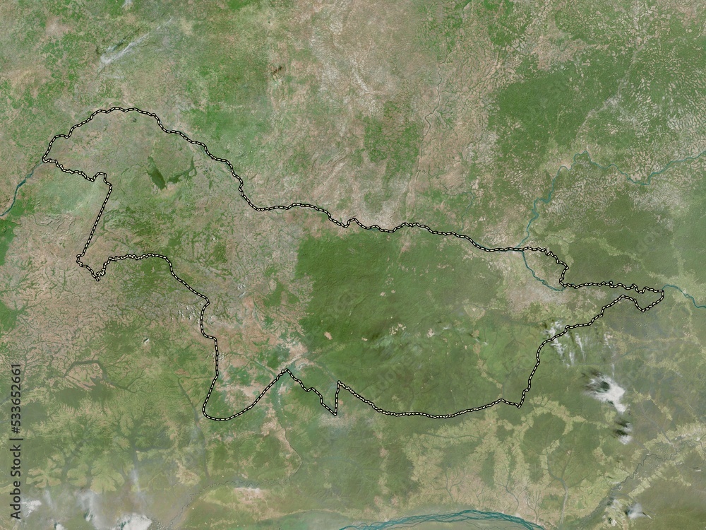 Nord-Ubangi, Democratic Republic of the Congo. High-res satellite. No legend Nord-Ubangi, Democratic Republic of the Congo. High-res satellite. No legend