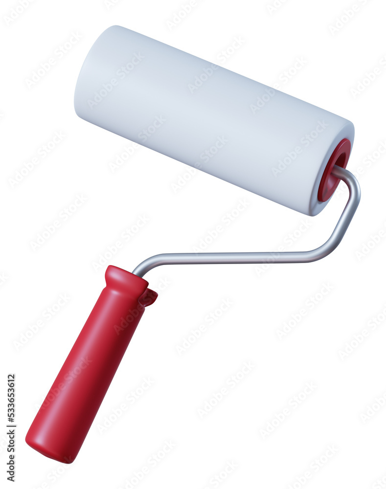 Paint roller set. 3d illustration of a work tool. Paint roller set. 3d illustration of a work tool.