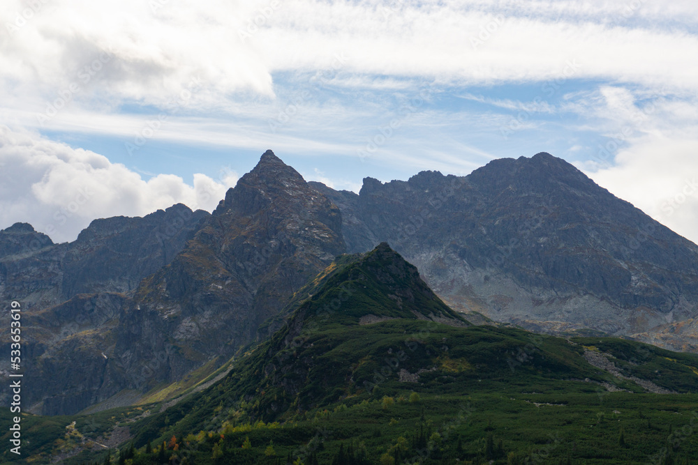 Koscielec and Karb, Tatra mountains Poland - obrazy, fototapety, plakaty 