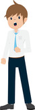 Salary Man Business Isolated Person People Cartoon Character Flat illustration Png #53