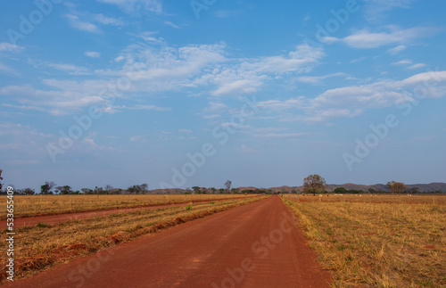 dirt road in rural area
