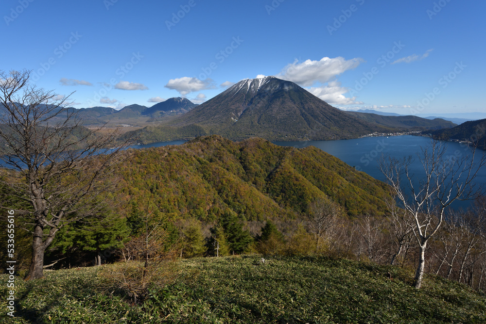 Climbing mountains in Autumn, Nikko, Tochigi, Japan Climbing mountains in Autumn, Nikko, Tochigi, Japan