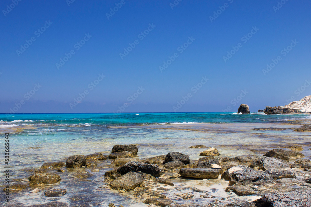 Cleopatra Beach Lagoon and Rocks, Marsa Matruh - Mediterranean Sea coast, Egypt Cleopatra Beach Lagoon and Rocks, Marsa Matruh - Mediterranean Sea coast, Egypt