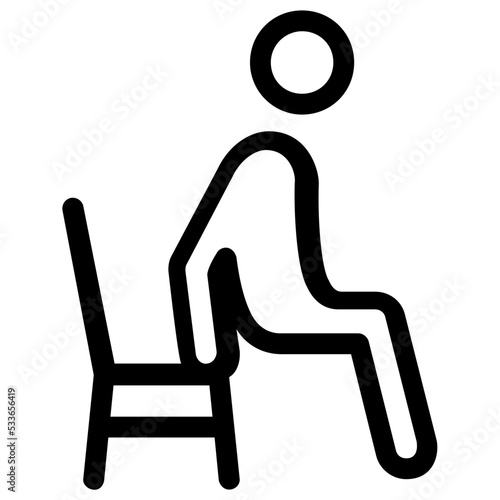 Bench Dips Vector Icon 