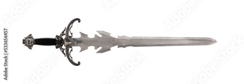 knight sword isolated on white background