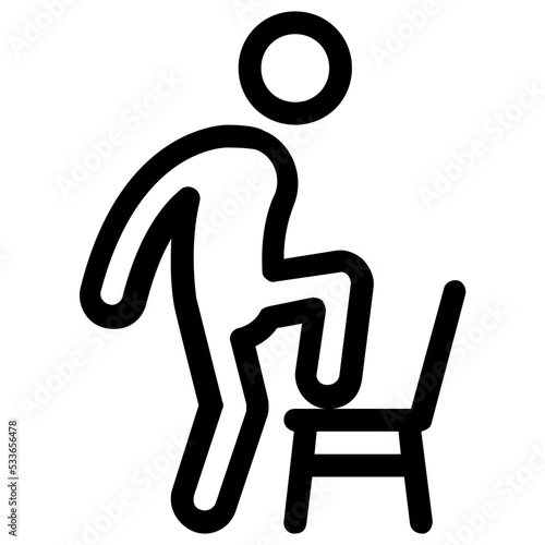 Bench Dips Vector Icon 