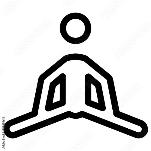 Plie Squats Vector Icon 