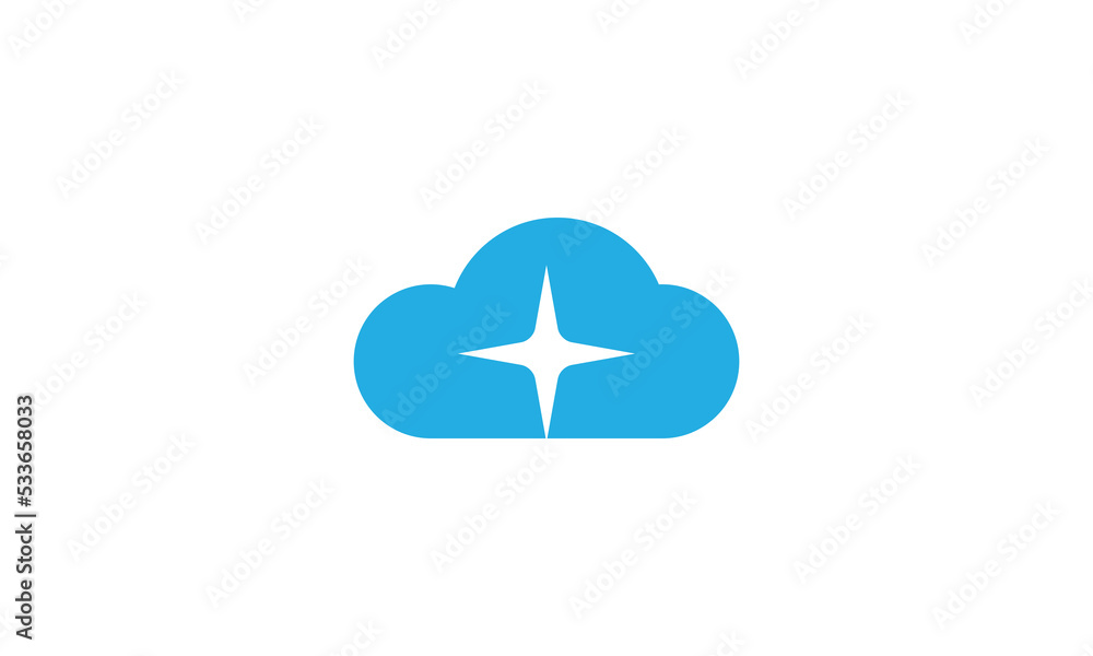 Cloud Cleaning logo and symbol illustration vector template Cloud Cleaning logo and symbol illustration vector template
