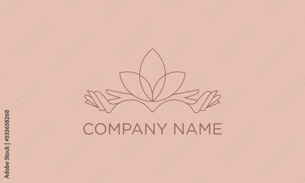 Delicate and natural logos with the image of hands and book shape. Vector illustration for female business. Handwork or hand care. Logo for a beauty salon or massage. Delicate and natural logos with the image of hands and book shape. Vector illustration for female business. Handwork or hand care. Logo for a beauty salon or massage.