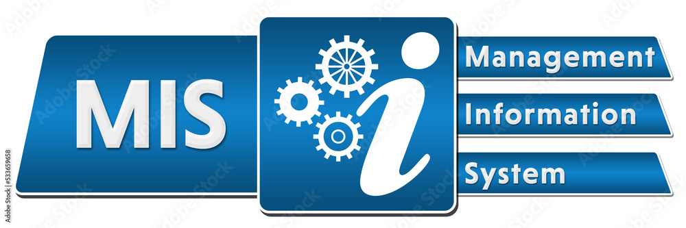MIS - Management Information System Blue Rounded Squares Horizontal MIS - Management Information System Blue Rounded Squares Horizontal
