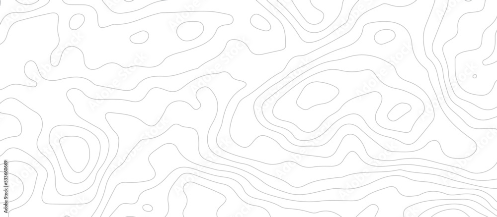 Black and white wave abstract topographic map contour, lines Pattern ...