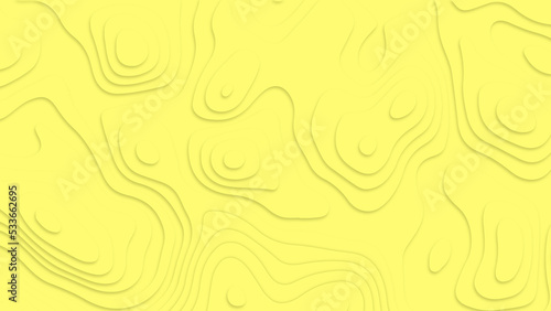 Colorful papercut and multilayer cutout geometric pattern on vector. Beautiful topography concept or smooth origami shape paper texture. Abstract pattern with circles. Abstract background with waves.