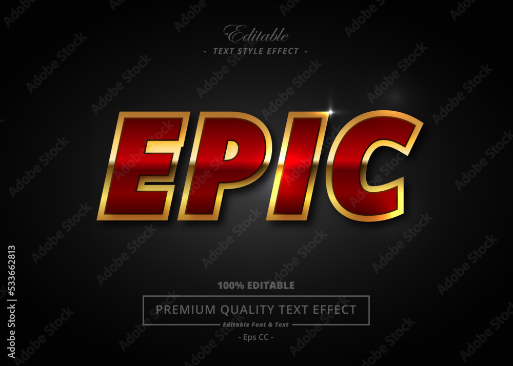 EPIC VECTOR STYLE TEXT EFFECT