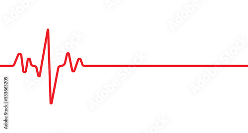 Ecg heart beat line icon symbol. Heartbeat pulse