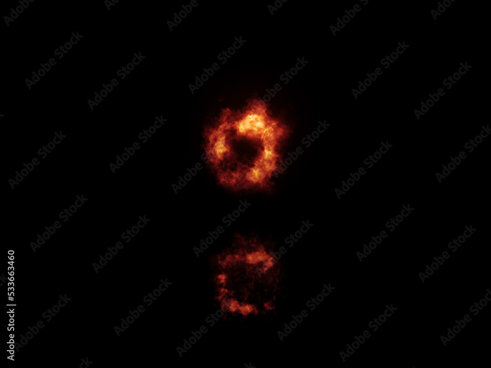 Flame Fonts. Colon covered in fire Flame Fonts. Colon covered in fire
