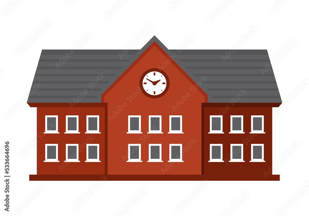 University Isolated Building Object Symbol University Isolated Building Object Symbol